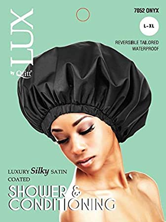 Silk Shower & Conditioning Cap(Xl) (6Pc) : Onyx Qfitt7052