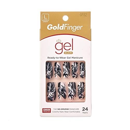 Gold Finger Fashion Nails GF82