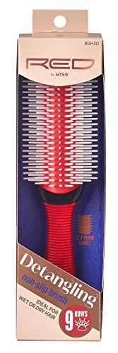 Red Non-Slip Detangling Brush BSH30