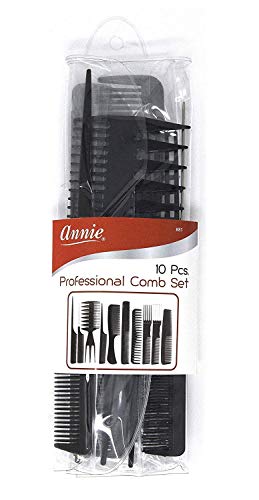 Professional Comb Set 10Ct Black Annie 81