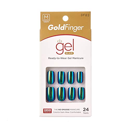 Gold Finger Fashion Nails GF83