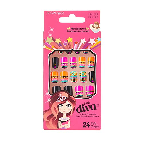 Gold Finger Little Diva Sticker Nails-Funny Face BLL09