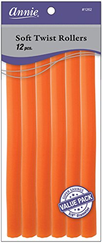 Soft Twist Rollers 10In 12Ct Orange Value Pk Annie 1262