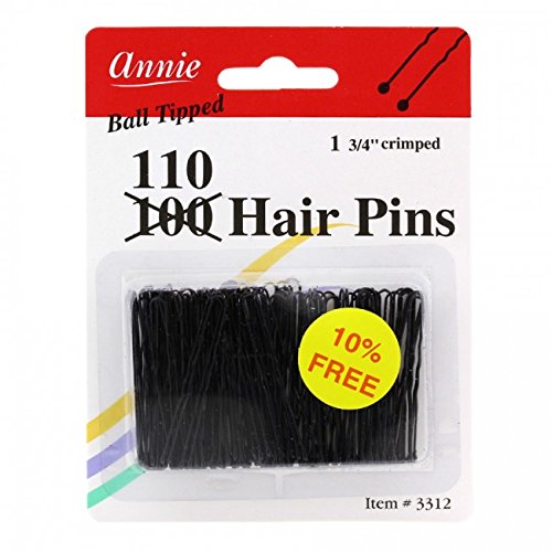 Hair Pins 1 3/4In 110Ct Black Annie 3312