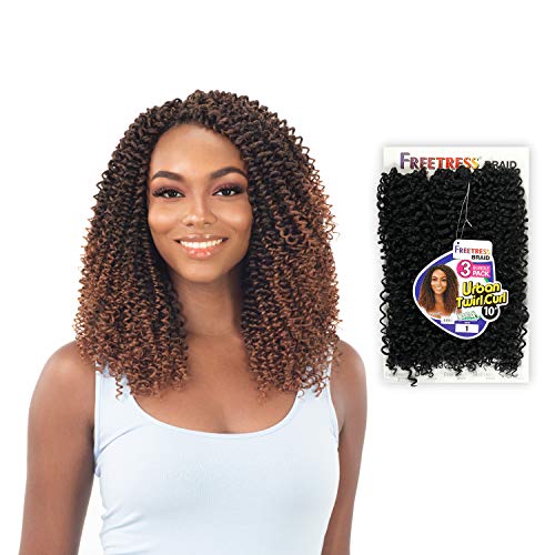 Freetress Synthetic Crochet Braid - 3X Urban Twirl Curl 10