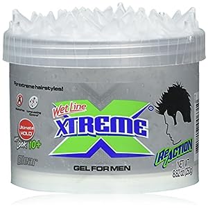Xtreme Reaction Clear Styling Hair Gel Wetline Ultimate Hold, 8.82 oz