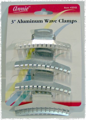 Aluminum Wave Clamps 3In 4Ct Annie 3141