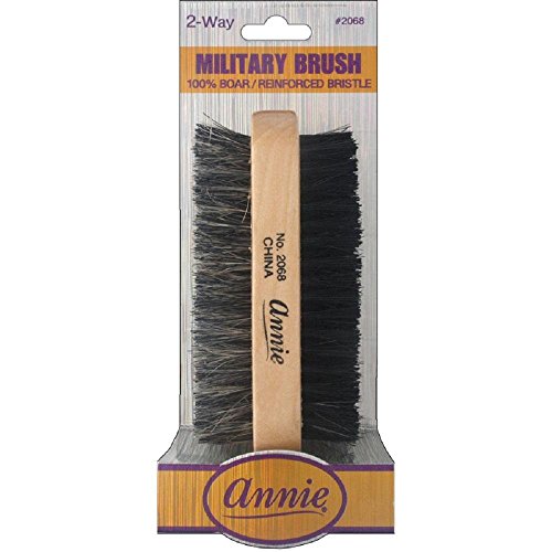 Two Way Military Brush Light Brown Soft and Hard Annie 2068