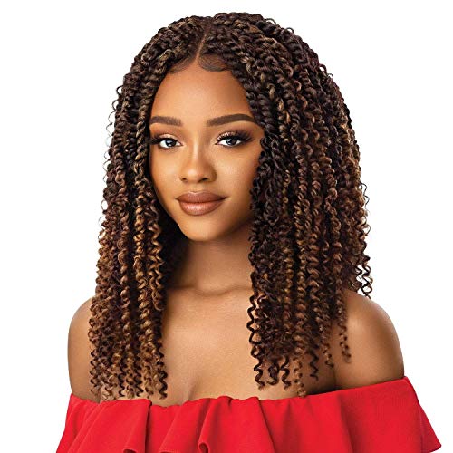 Outre X-Pression-Twisted Up-4X4 Lace Front Wig-Kinky Boho Passion Waterwave 18