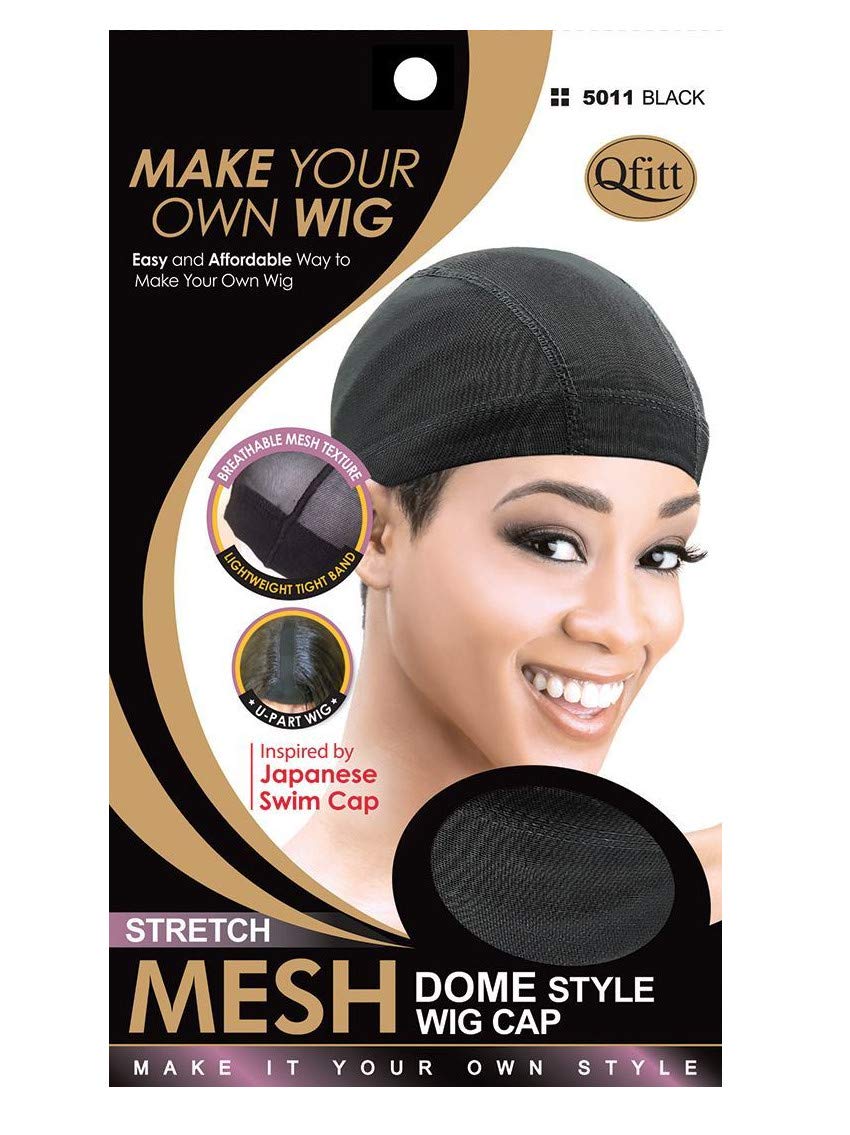 Mesh Wig Cap (Dome Style) : Black Qfitt5011