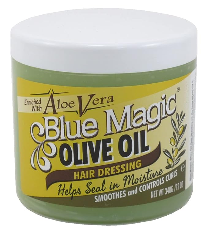 Blue Magic Olive Oil Hair Dressing with Aloe Vera 12 oz