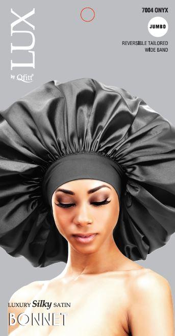 Silk Bonnet(Jumbo) (6Pc) : Onyx Qfitt7004