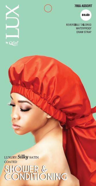 Silk Shower & Conditioning Cap(Braid) (6Pc) : Assort Qfitt7055