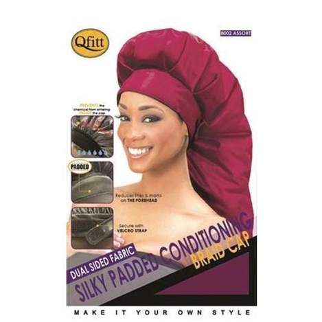 Silky Padded Conditioning Braid Cap : Assort Qfitt8002