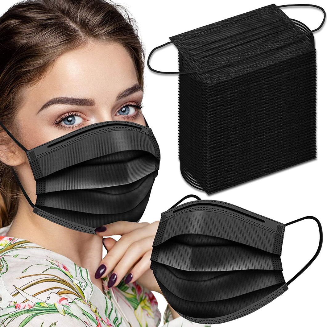 Disposal Face Mask - Black