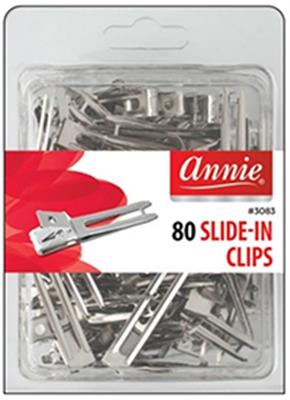 Annie Prong Slide-In Clips 80Ct Nickel Plated