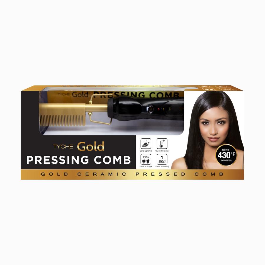 Nicka K Tyche Gold Pressing Comb Regular HZPC01