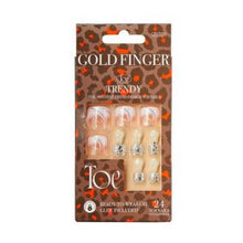 Load image into Gallery viewer, KISS Gold Finger Trendy Toenails - Perfect Match
