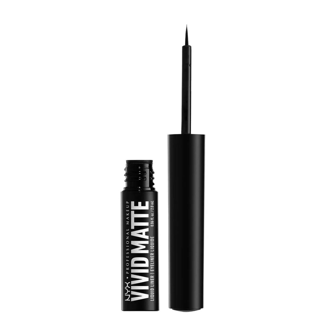 NYX Professional Makeup Vivid Matte Liquid Eyeliner - 0.06 fl oz Black