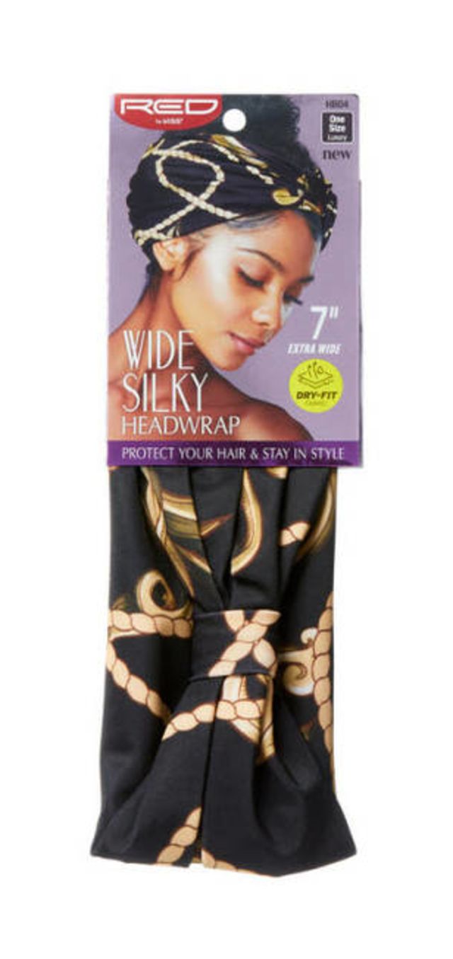 Kiss New York RED Wide Dry Fit Headwrap, Luxury HB04