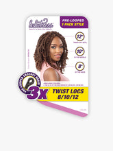Load image into Gallery viewer, Sensationnel 3X Twist Locs 8,10,12&quot; Lulutress Looped
