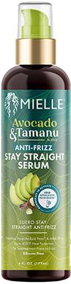 Mielle Avocado & Tamanu Anti Frizz Stay Straight Serum 6oz
