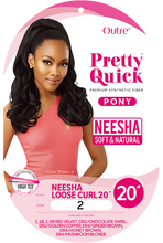 Load image into Gallery viewer, Outre Pretty Quick Pony Neesha Loose Curl 20"
