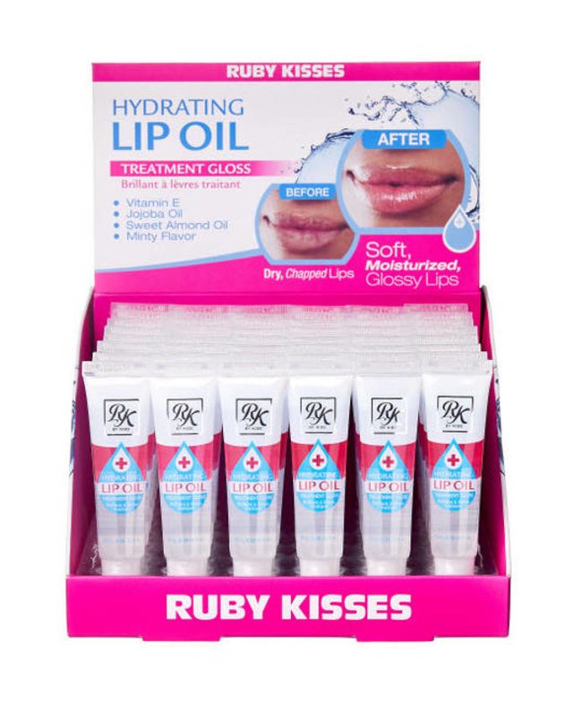 Ruby Kisses by Kiss Hydrating Lip Oil Treatment Gloss 0.54oz RLO01D1