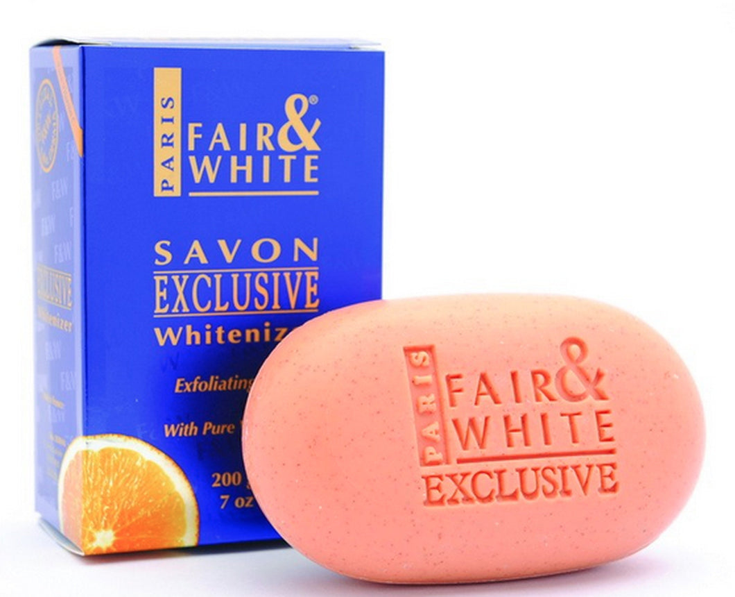 Fair & White Exclusive Whitenizer Exfoliating Soap with Pure Vitamin C 7oz / 200g