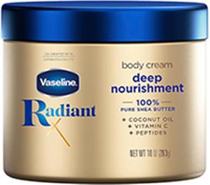 Vaseline Radiant Deep Body Cream Nourishment 10oz