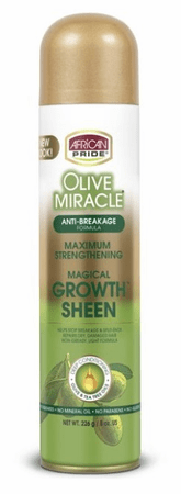 African Pride Olive Miracle Sheen Spray 8 Oz