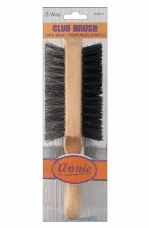 Two Way Club Brush Light Brown Soft and Hard Annie 2072