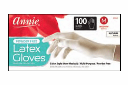 Latex Gloves Powder Free M 100Ct Annie 3841