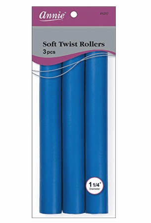 Soft Twist Rollers 10In 3Ct Blue Annie 1217