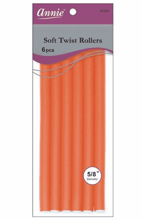 Soft Twist Rollers 10In 6Ct Orange Annie 1208