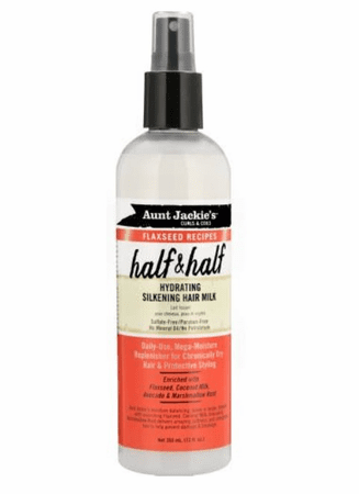 Aunt Jackie's Flaxseed Collection Half & Half Hydrating Silkening Hair Milk 12 oz