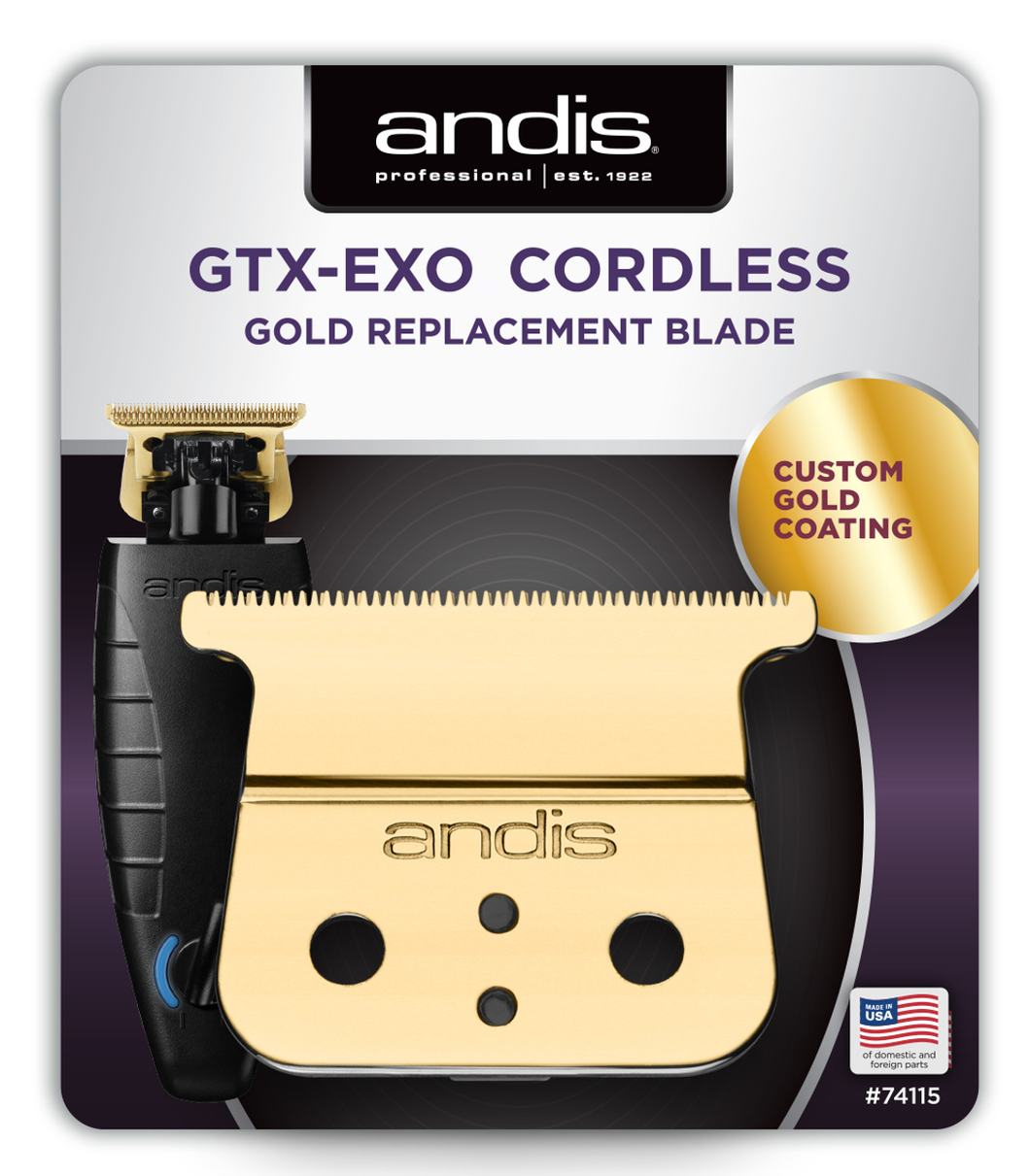 Andis GTX Cordless Gold Shallow-Tooth T-Blade