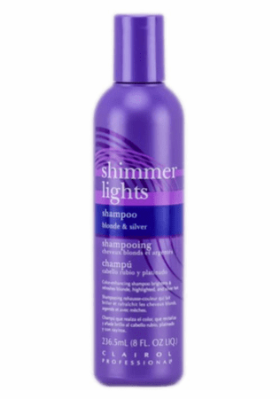 Clairol Shimmer Lights Shampoo Blonde & Silver 8 Oz