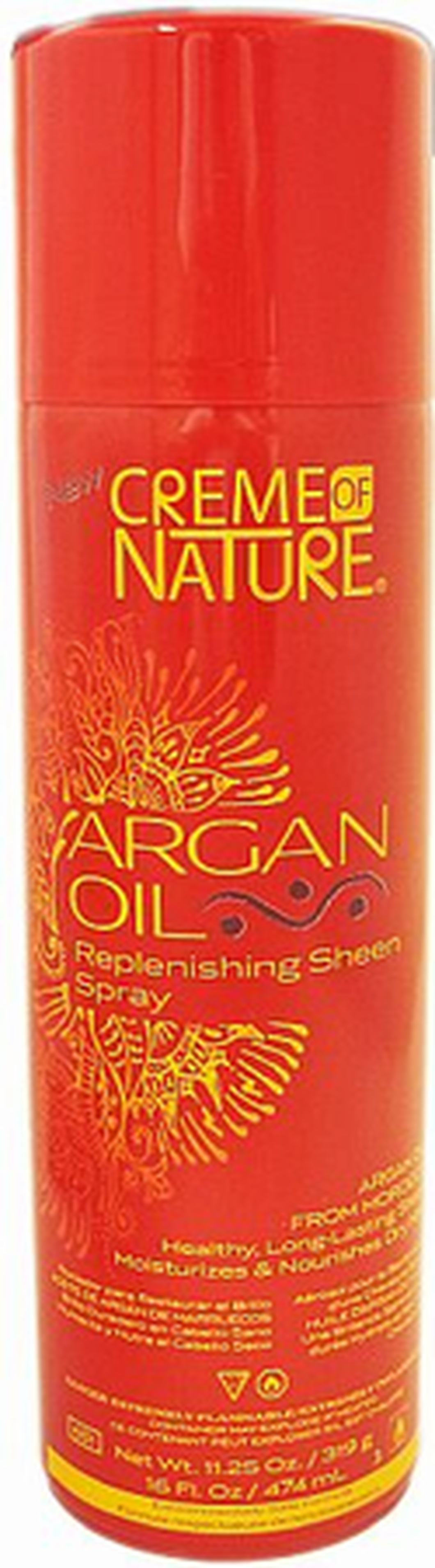 Creme Of Nature Argan Oil Replenishing Sheen Spray 11.25 Oz