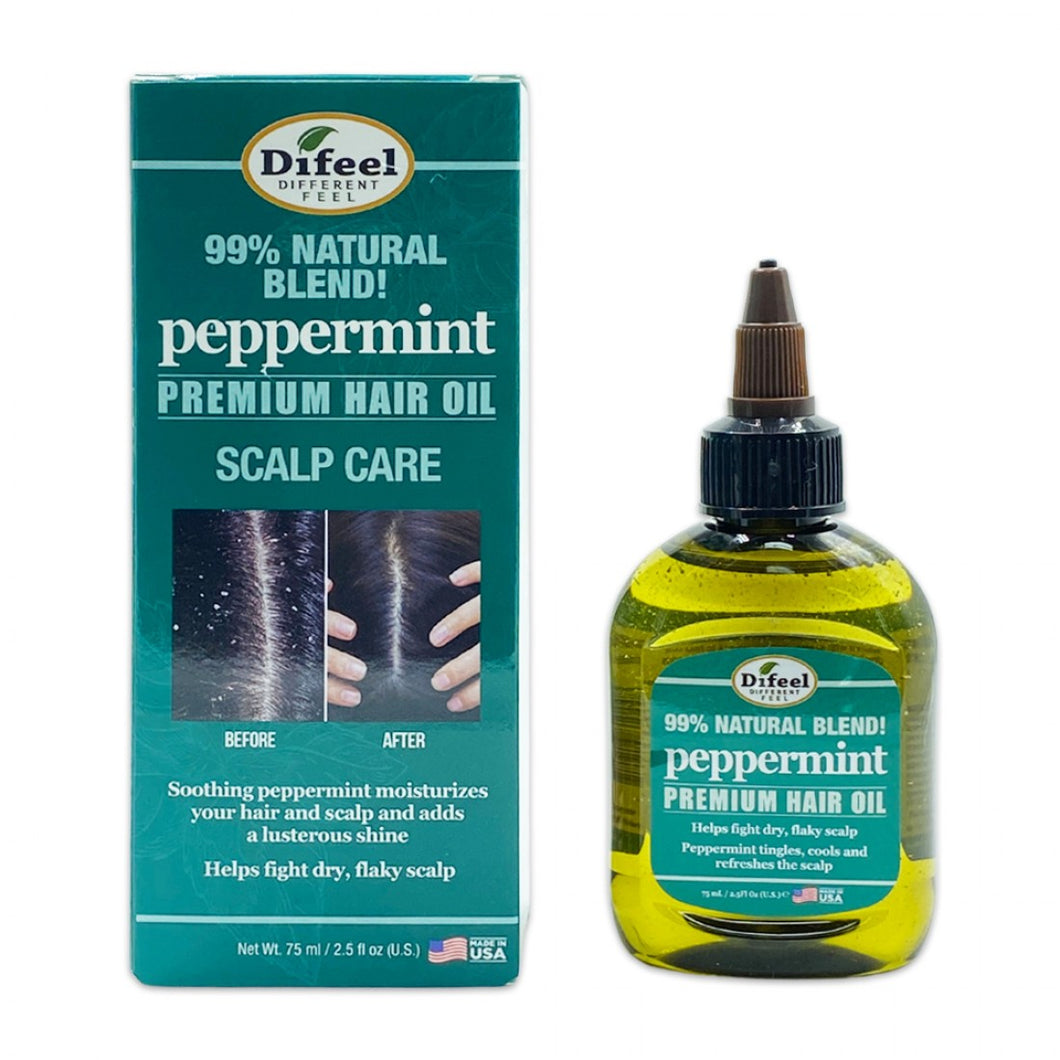 Difeel Peppermint Scalp Care Hair Oil 2.5 oz