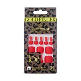 KISS Gold Finger Solid Colors Toenails - The Best