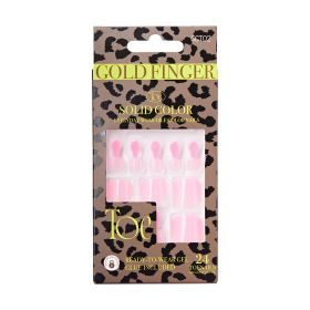 KISS Gold Finger Solid Colors Toenails - Colored