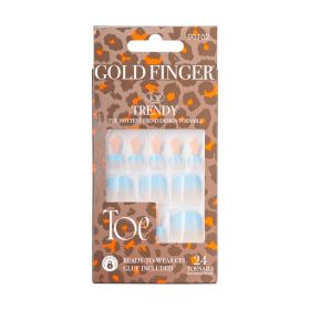 KISS Gold Finger Trendy Toenails - Only One