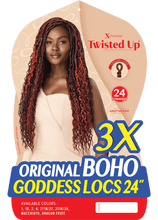 Load image into Gallery viewer, Outre X-Pression - Twisted Up - Original Boho Goddess Locs 24&quot; 3X

