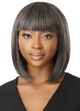 Load image into Gallery viewer, Outre Fab &amp; Fly Full Cap Wig Gray Glamour- Human Hair - Deria
