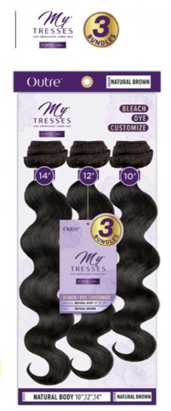 Outre Human Hair Mytresses - Purple Label - Natural Body 18