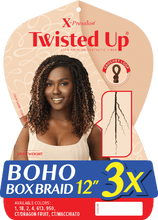 Load image into Gallery viewer, Outre X-Pression - Twisted Up - Boho Box Braid 12&quot; 3X
