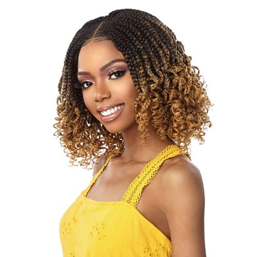 Sensationnel Cloud 9 4x4 Lace Parting 100% Hand-Braided HD Swiss Lace Wig - FEED-IN BOX BRAID TWIST 12
