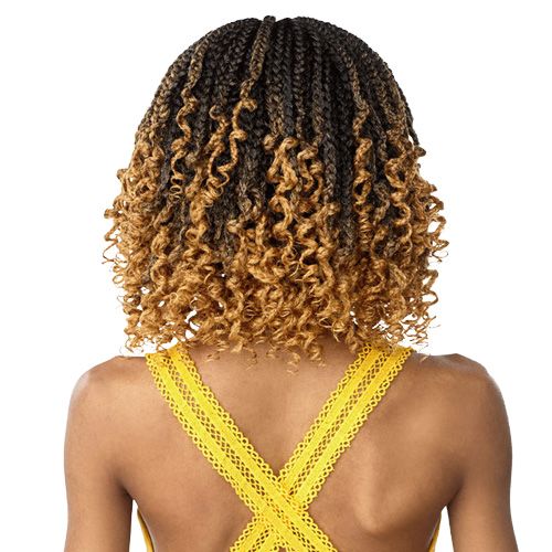 Sensationnel Cloud 9 4x4 Lace Parting 100% Hand-Braided HD Swiss Lace Wig - FEED-IN BOX BRAID TWIST 14