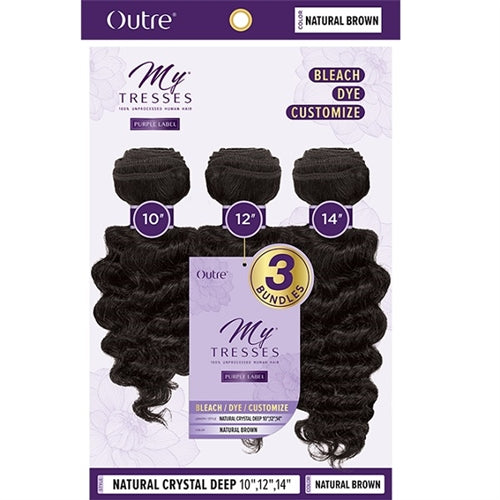 Outre Human Hair Mytresses-Purple Label-Natural Crystal Deep 10